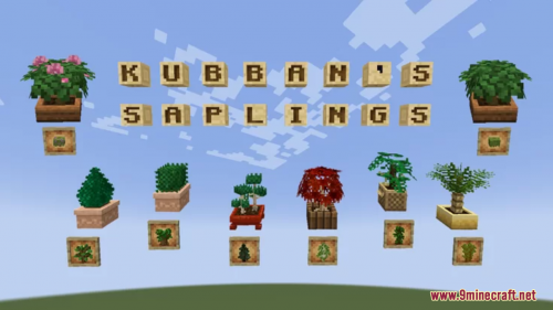 Kubban’s Saplings Resource Pack (1.20.6, 1.20.1) – Texture Pack Thumbnail