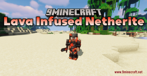 Lava Infused Netherite Resource Pack (1.20.6, 1.20.1) – Texture Pack Thumbnail