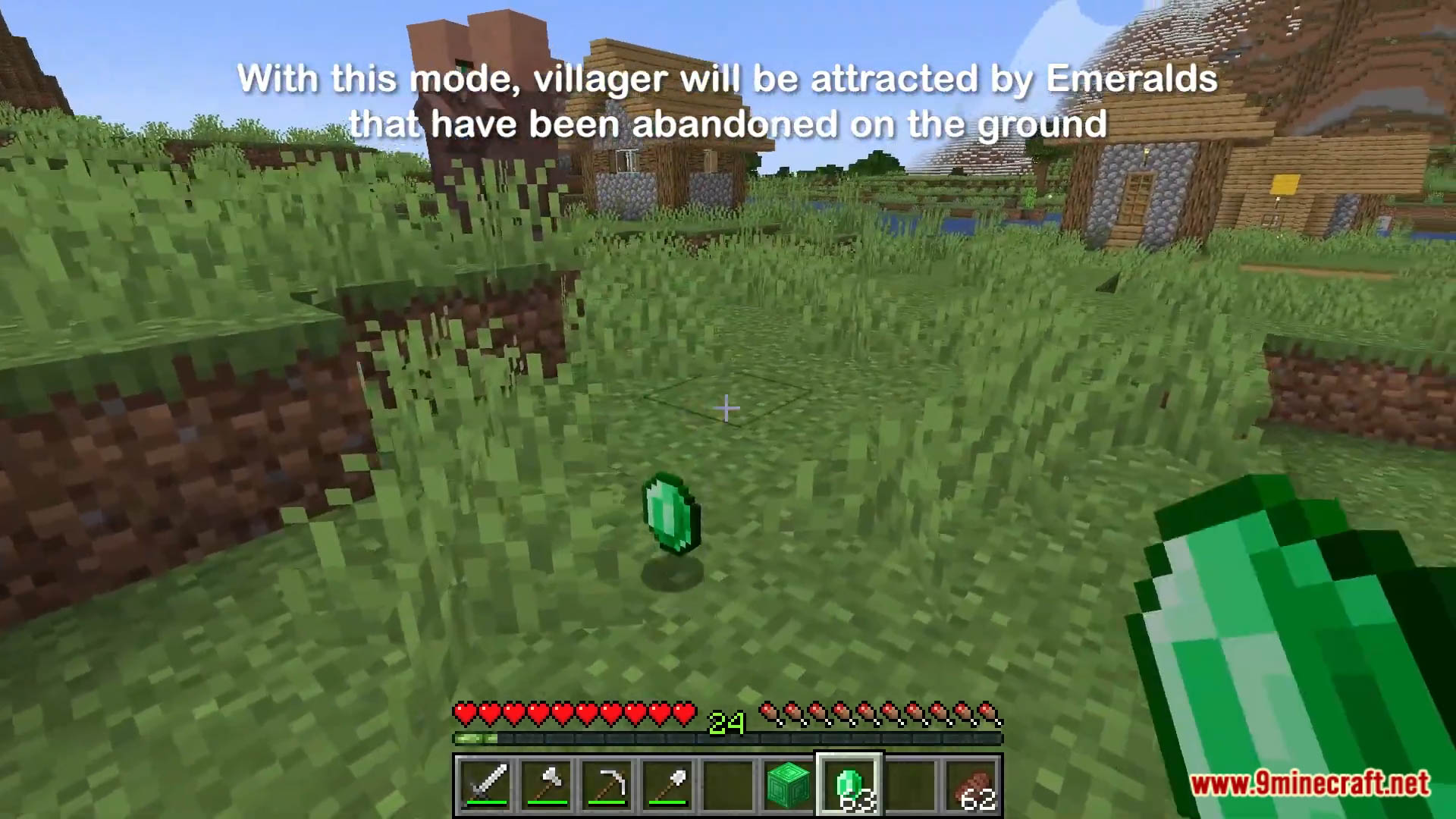 Minecraft But Villagers Get Attracted By Emeralds Data Pack (1.19.3, 1.18.2) 13