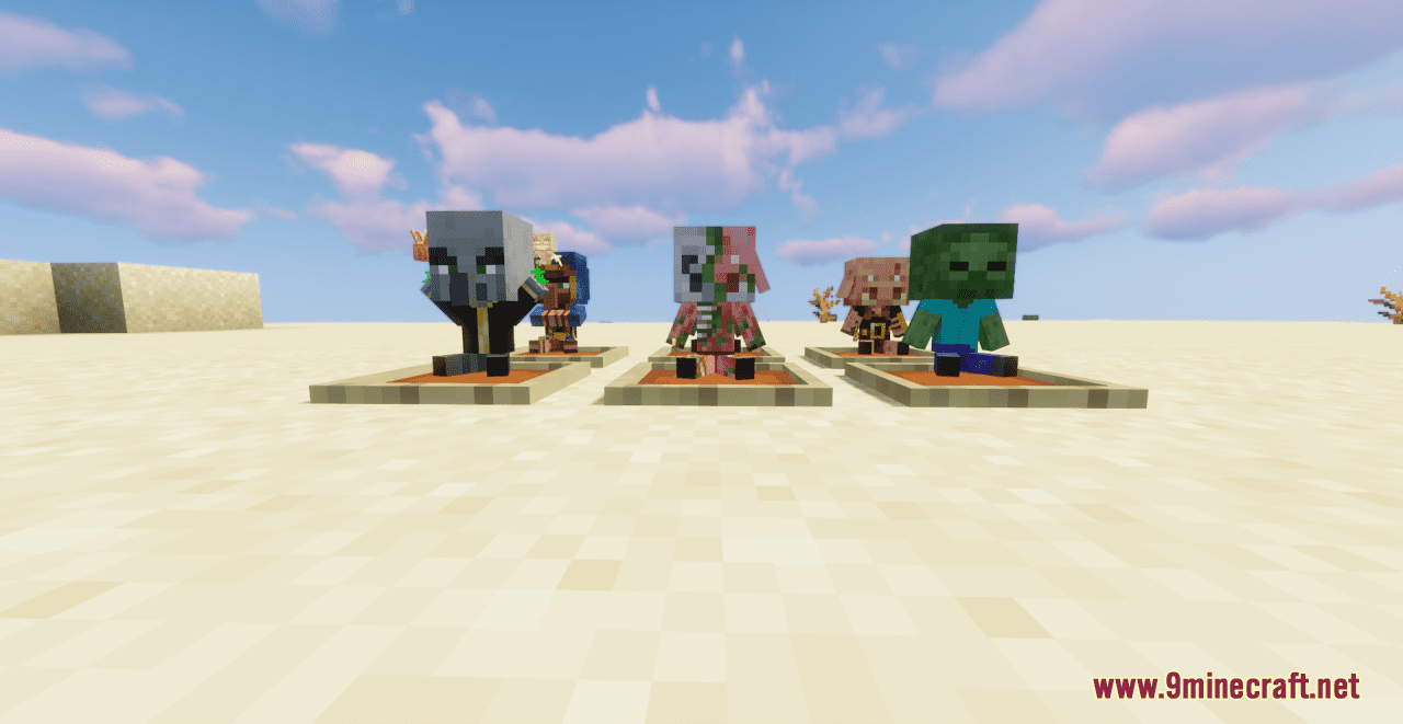 Mobs Figures Resource Pack (1.20.6, 1.20.1) - Texture Pack 14