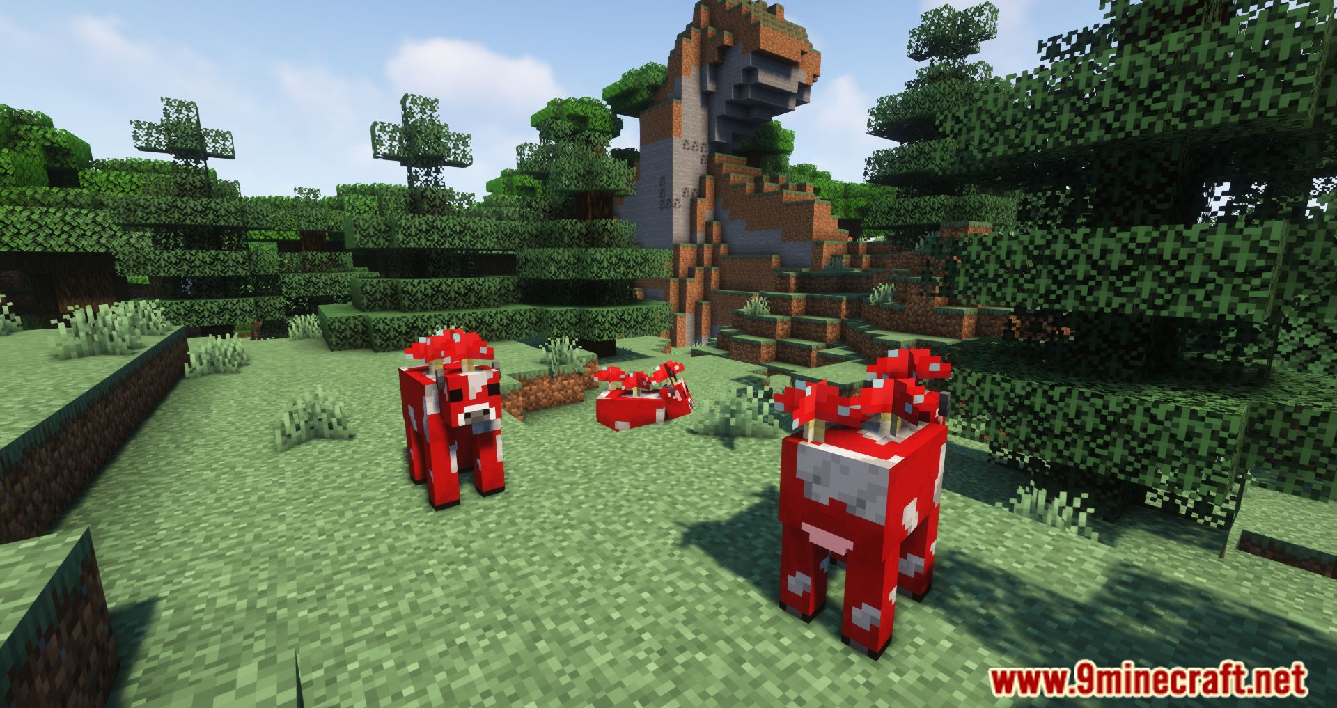 Mooshroom Spawn Mod (1.20.4, 1.19.4) - Mooshrooms Appear In The Wild. 8