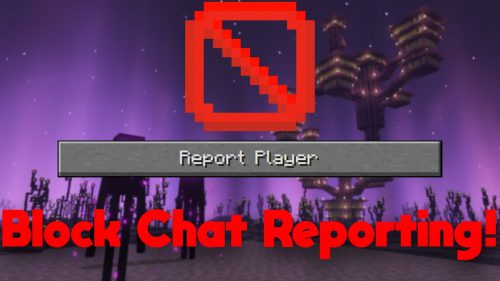 No Report Button Mod (1.21, 1.20.1) – Remove Chat Report Thumbnail