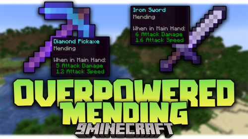 Overpowered Mending Mod (1.21.1, 1.20.1) – Automatically Fix Equipment With Mending Thumbnail