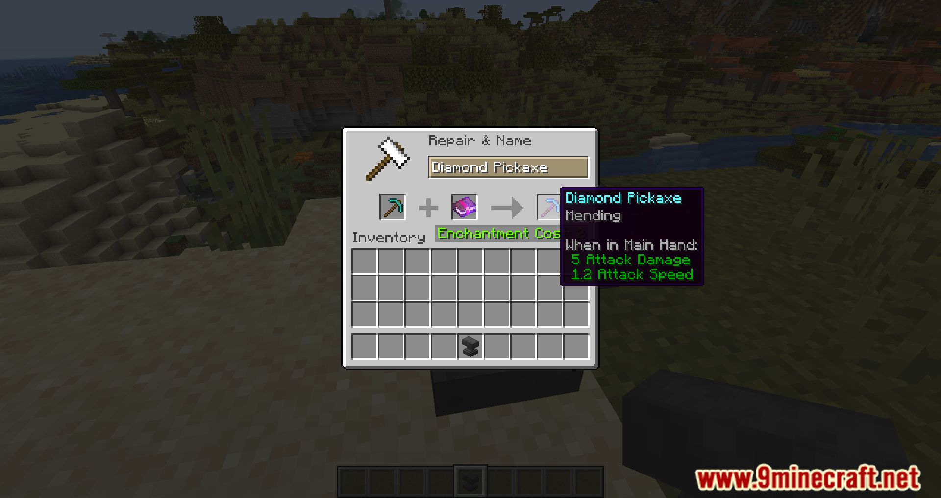 Overpowered Mending Mod (1.20.4, 1.19.4) - Automatically Fix Equipment With Mending 2