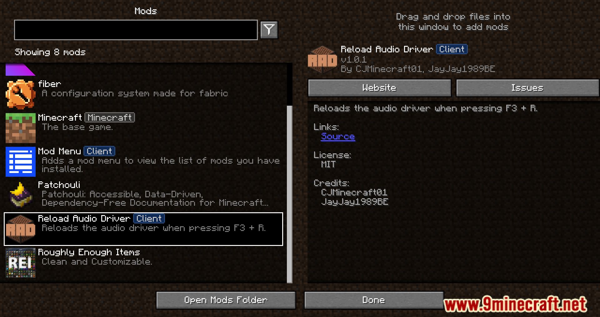 Reload Audio Driver Mod (1.19.2, 1.18.2) - Adjust The Output Of The Audio 2