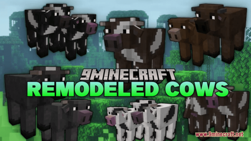 Remodeled Cows Resource Pack (1.20.6, 1.20.1) – Texture Pack Thumbnail