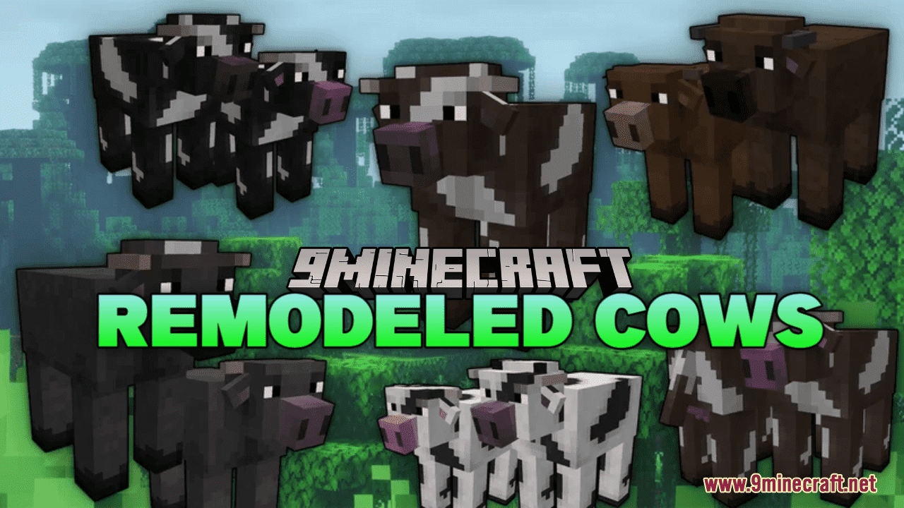 Remodeled Cows Resource Pack (1.20.6, 1.20.1) - Texture Pack 1