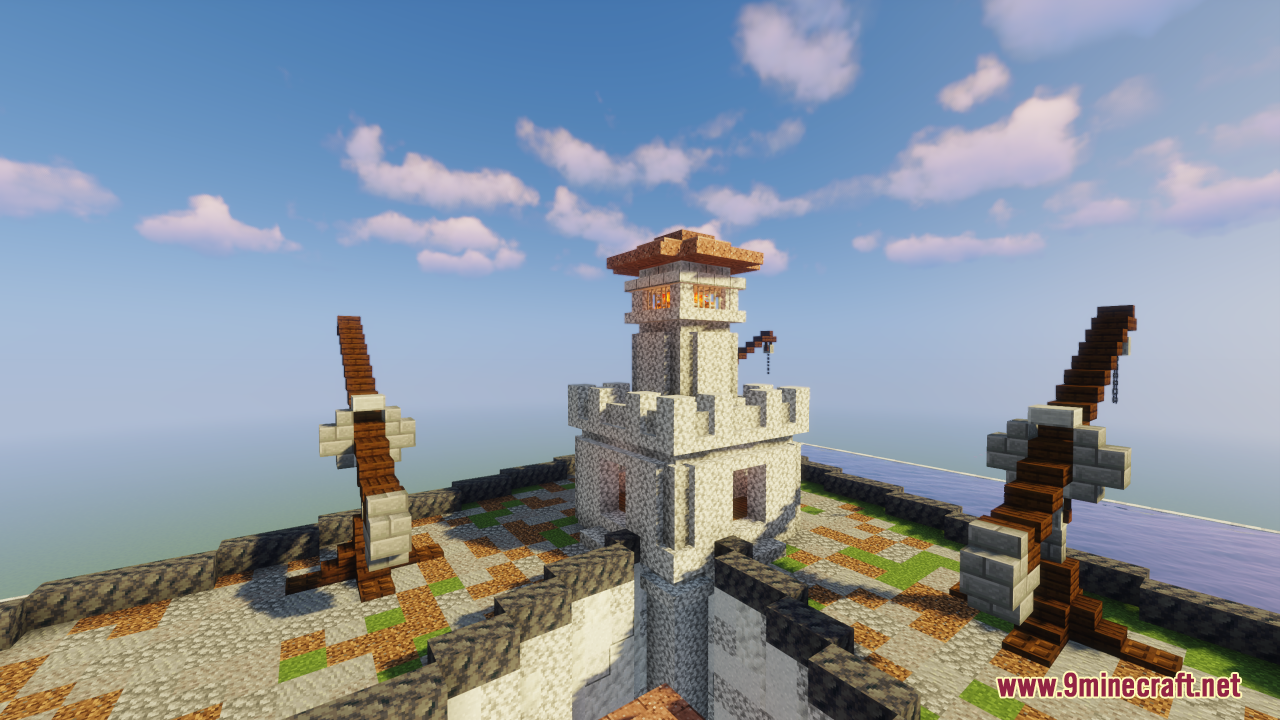 Roman Island Fortress Map (1.21.1, 1.20.1) - Magneficent Island Fortress Build 11