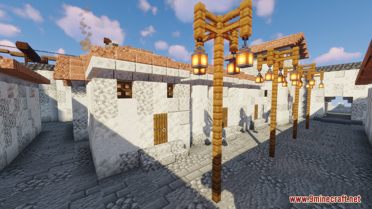 Roman Island Fortress Map (1.21.1, 1.20.1) - Magneficent Island Fortress Build 9