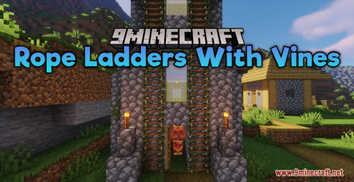 Rope Ladders With Vines Resource Pack (1.20.6, 1.20.1) – Texture Pack Thumbnail