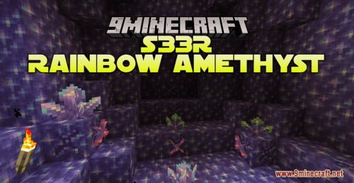 S33R Rainbow Amethyst Resource Pack (1.20.6, 1.20.1) – Texture Pack Thumbnail