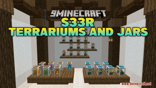 S33R Terrariums and Jars Resource Pack (1.20.6, 1.20.1) – Texture Pack Thumbnail