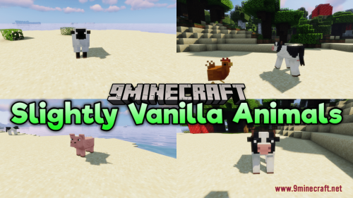 Slightly Vanilla Animals Resource Pack (1.20.6, 1.20.1) – Texture Pack Thumbnail