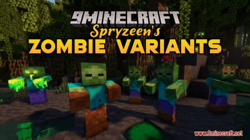 Spryzeen’s Zombie Variants Resource Pack (1.20.6, 1.20.1) – Texture Pack Thumbnail