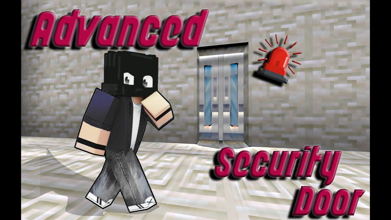 Advanced Security Door Addon (1.19) - MCPE/Bedrock Mod 1