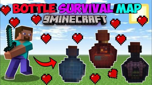 Bottle Survival [SkyBlock] Map (1.19) – MCPE/Bedrock Thumbnail