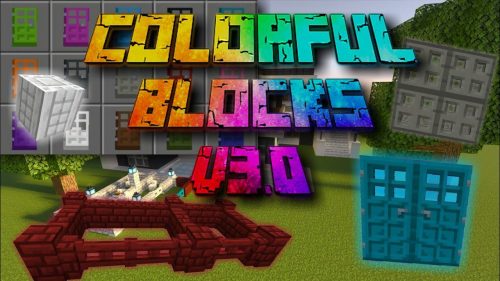 Colorful Blocks Addon (1.20, 1.19) – MCPE/Bedrock Mod Thumbnail