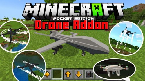 Drone Addon (1.19) – Minecraft PE/Bedrock Mod Thumbnail