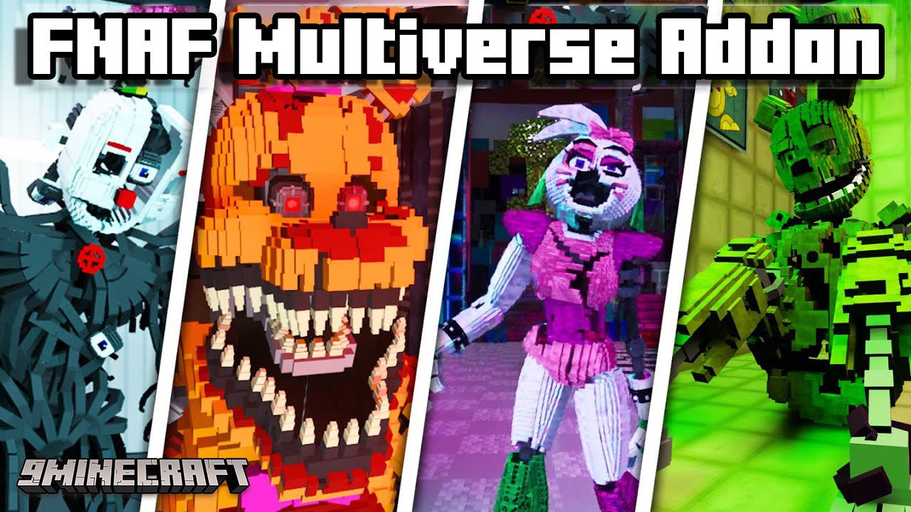 FNAF Multiverse Addon (1.19) - MCPE/Bedrock Mod 1