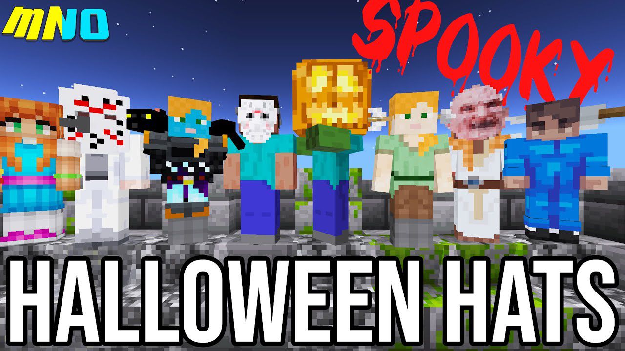 Hats and More Hats Addon (1.19) - MCPE/Bedrock Halloween Mod 1