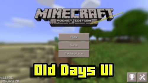 VDX: Old Days UI Pack (1.21, 1.20) – MCPE/Bedrock Thumbnail