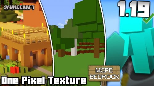 One Pixel Texture Pack (1.19) – MCPE/Bedrock 1×1 Pack Thumbnail