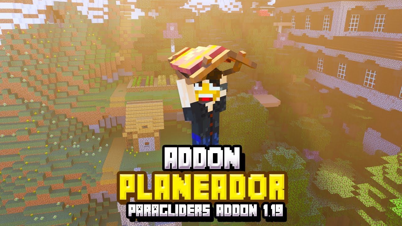 Paragliders Addon (1.20, 1.19) - MCPE/Bedrock Mod 1