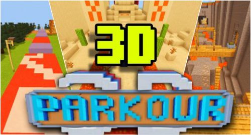 Parkour 3D Map (1.19) – MCPE/Bedrock Thumbnail