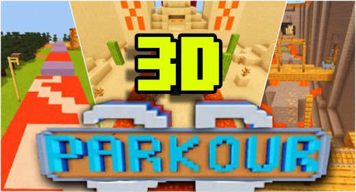 Parkour 3D Map (1.19) - MCPE/Bedrock 1