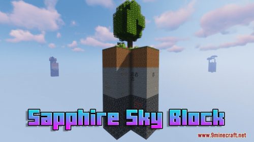 Sapphire Sky Block Map (1.21.1, 1.20.1) – New SkyBlock Experince Thumbnail