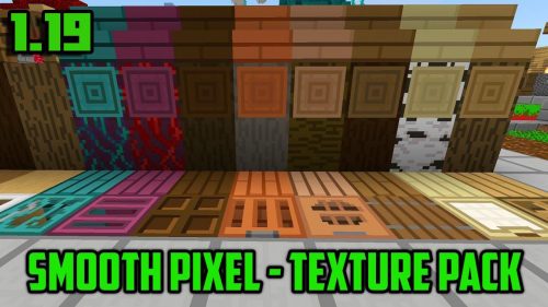 Smooth Pixels Texture Pack (1.20, 1.19) – MCPE/Bedrock Thumbnail