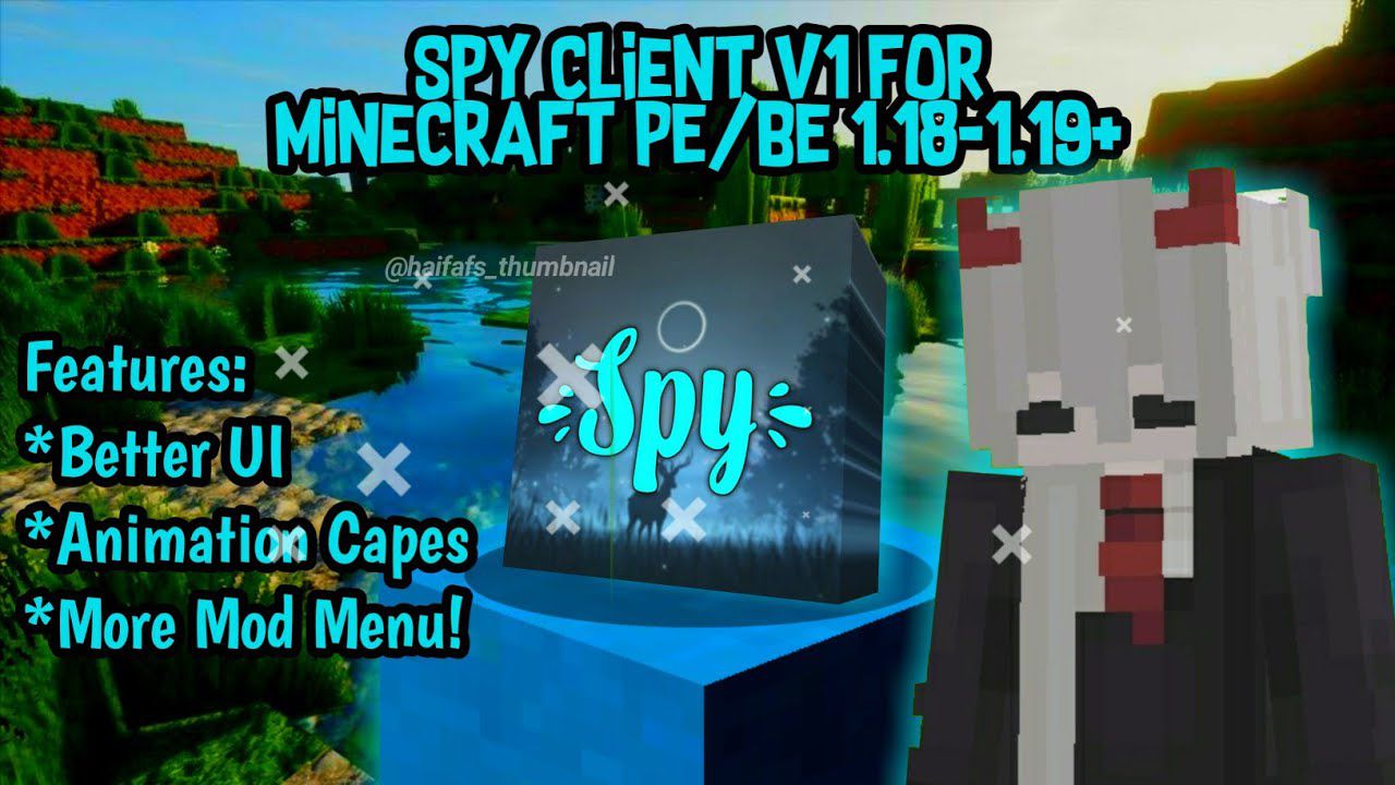 Spy Client (1.19) - Better UI, Animation Capes, More Mod Menu 1