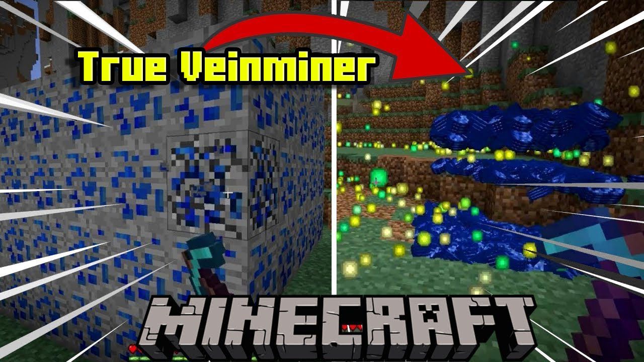 True Veinminer Addon (1.19) - MCPE/Bedrock Mod 1