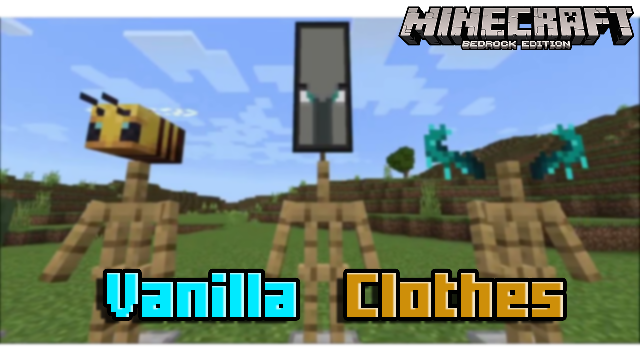 Vanilla Clothes Addon (1.19) - MCPE/Bedrock Mod 1