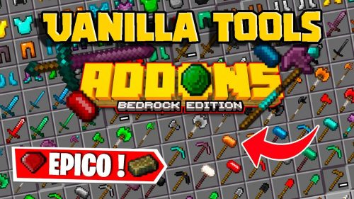 Vanilla Tools Addon (1.19) – MCPE/Bedrock Mod Thumbnail