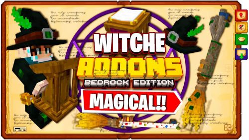 WitchCraft Addon (1.19) – MCPE/Bedrock Mod Thumbnail