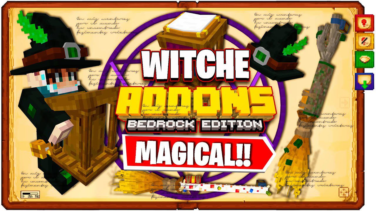 WitchCraft Addon (1.19) - MCPE/Bedrock Mod 1