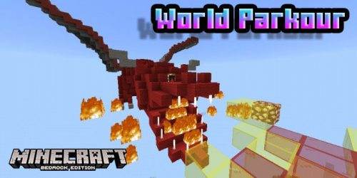 World Parkour Map (1.19) – MCPE/Bedrock Thumbnail