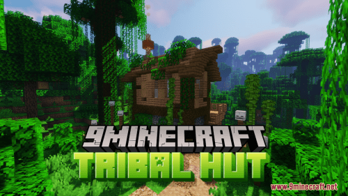 Tribal Hut In The Jungle Map (1.21.1, 1.20.1) – Survive In The Wilderness Thumbnail