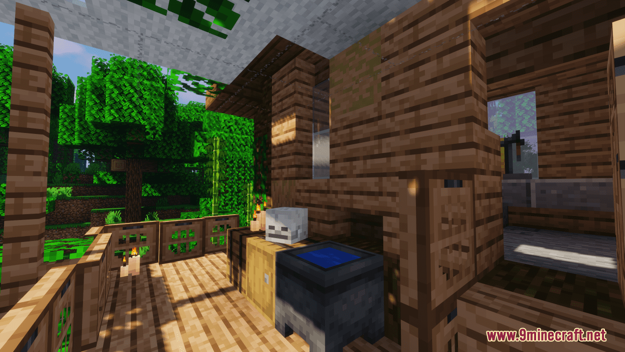 Tribal Hut In The Jungle Map (1.21.1, 1.20.1) - Survive In The Wilderness 5