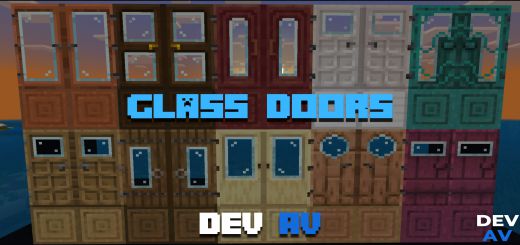 Glass Doors Texture Pack (1.19) - MCPE/Bedrock 1