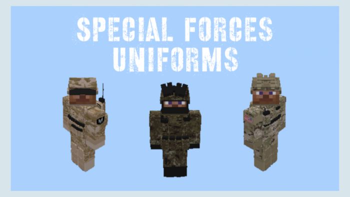 Special Forces Uniform Pack Addon (1.19) - MCPE/Bedrock 2