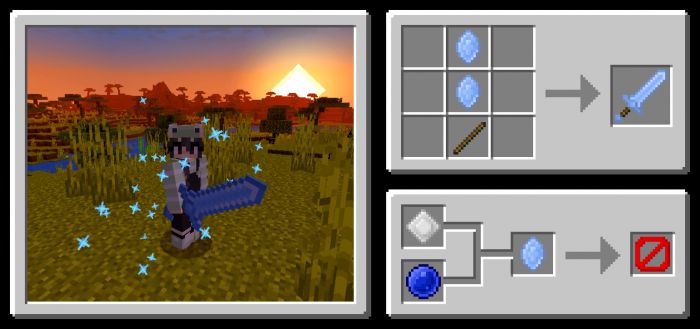 Elemental Swords Addon (1.19) - MCPE/Bedrock Mod 16