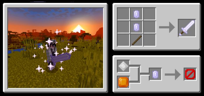 Elemental Swords Addon (1.19) - MCPE/Bedrock Mod 19