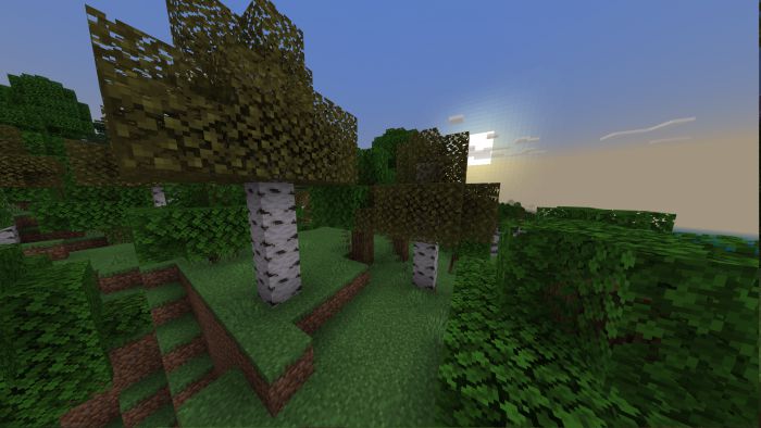 Better Birch Leaves Texture Pack (1.20, 1.19) - MCPE/Bedrock 3