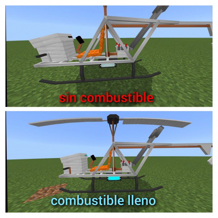 Survival Helicopters Addon (1.20, 1.19) - MCPE/Bedrock Mod 4