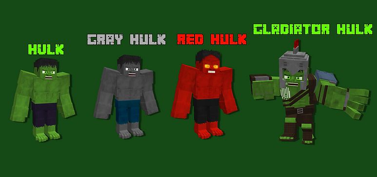 Hulk Addon (1.19) - MCPE/Bedrock Mod 6