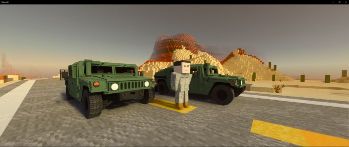 M1151a3 Humvee Addon (1.19) - MCPE/Bedrock Military Mod 6