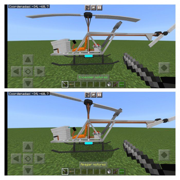 Survival Helicopters Addon (1.20, 1.19) - MCPE/Bedrock Mod 5