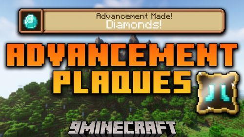 Advancement Plaques Mod (1.20.4, 1.19.4) – New Fancy Glowing Plaques Thumbnail